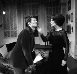 Square Prints: Peter O Toole actor with actress wife Sian Phillips Jun 1965 in rehearsals for