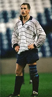 Peter Phillips during rugby match at Murrayfield Scottish Schools against French Schools