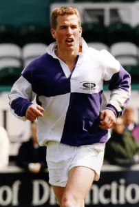 Peter Phillips the son of Princess Anne at the School Rugby Sevens played at Kingston