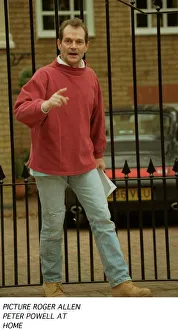 Peter Powell the husband of TV presenter Anthea Turner outside his home in Twickenham
