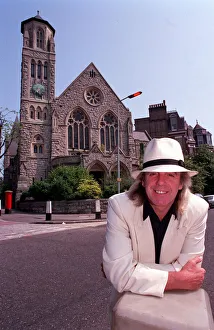 PETER STRINGFELLOW (1940-2018) PETER STRINGFELLOW OUTSIDE HIS HOME - 1993