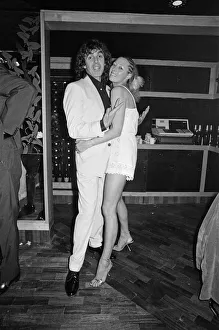 Disco Prints: Peter Stringfellow, owner of the new nightclub Stringfellows in Covent Garden
