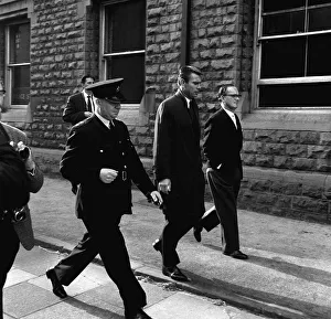 Peter Swan football player Pictured arriving at court with police escort and solicitor