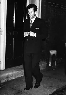 Pilot Prints: Peter Townsend leaving Clarence House - October 1955 home of the Queen Mother