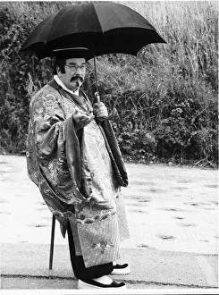 Actions Prints: Peter Ustinov actor - August 1974 As secret agent Hnup Wan in film One of