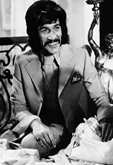 Peter Wyngarde actor on set of MGM EMI Studios at Borehamwood, Herts