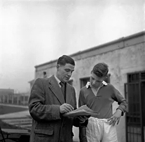 Petera Barnard plays with Chelsea F. C. youth team. March 1953 D1075
