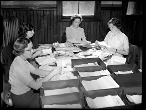 Rationing Prints: Petrol Rationing September 1939 Women from the Ministry of Supply vet