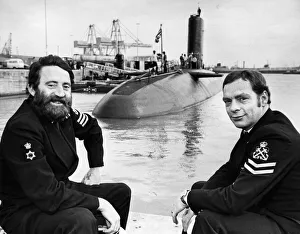 Petty Officer Cook Alan Pugh (left) and Petty Officer Steward John Young pictured