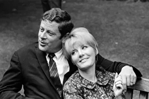 Petula Clark and husband Claude Wolff at Embankment Gardens, Victoria