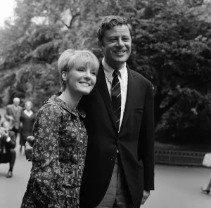 Petula Clark and husband Claude Wolff at Embankment Gardens, Victoria