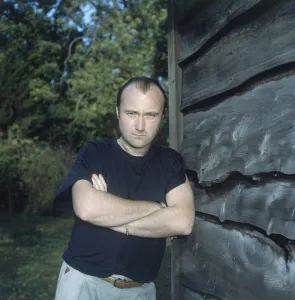 Phil Collins singer, songwriter & drummer pictured at home December 1989