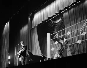 Phil Everly of ther Everly Brothers singing on stage at the Granada Cinema in East Ham