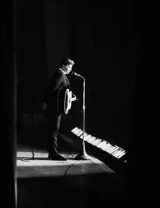 Phil Everly of ther Everly Brothers singing on stage at the Granada Cinema in East Ham