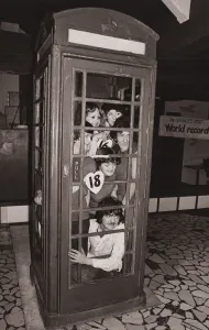 00186 Prints: Phone Box January 1978 20 hard pressed young people found themselves engaged in a