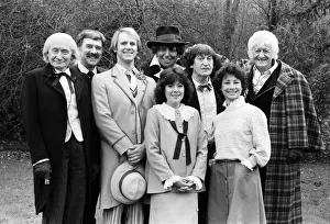 Photocall for special 90 minute Doctor Who episode titled The Five Doctors