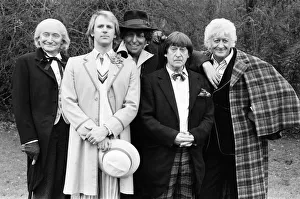 Photocall for special 90 minute Doctor Who episode titled The Five Doctors