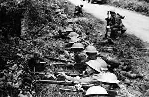 A picture of a British infantry regiment which held the whole of a large sector of