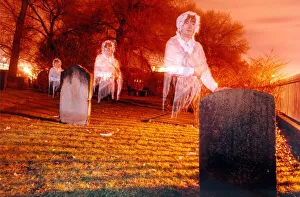 A picture to illustrate a ghostly woman who is supposed to haunt a Newcastle churchyard