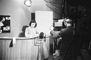 Picture Page television magazine programme seen here being broadcast from the BBC studios
