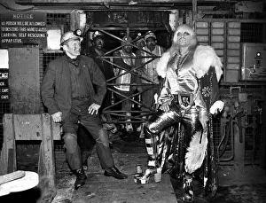 A picture from a series of humurous novelty images taken by Sunday People photographer