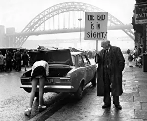 A picture from a series of humurous novelty images taken by Sunday People photographer