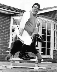 A picture from a series of humurous novelty images taken by Sunday People photographer