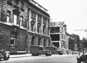 Picture shows Alfred Gelder St, Hull, Yorkshire, and the extensive damage to