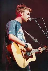 Picture shows Damon Albarn. Blur appeared at the the Cardiff International