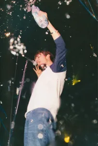 Picture shows Damon Albarn. Blur appeared at the the Cardiff International