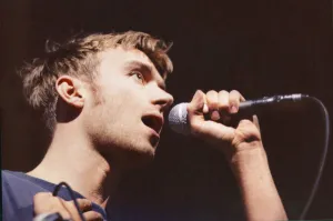 Picture shows Damon Albarn. Blur appeared at the the Cardiff International