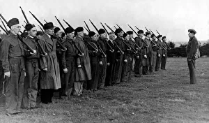 00421 Prints: The picture shows one of the first LDV Home Guard units to be formed in the North East
