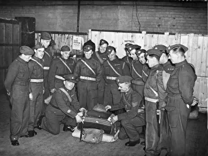 Drill Prints: Picture shows The Home Guard. Hull, Yorkshire, during World War Two