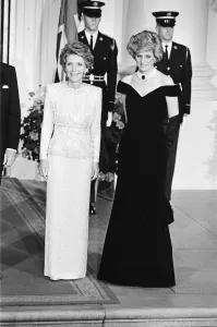 Picture shows Nancy Reagan (left) and Princess Diana (right)