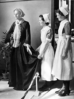 Health Prints: Picture shows the original dress worn by Florence Nightingale