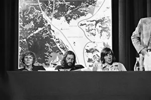 Picture shows the press conference for the successful British Everest Expedition team