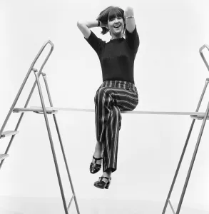 Picture shows Ready Steady Go! presenter Cathy McGowan in a fashion shoot