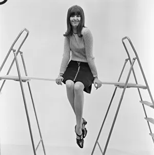01316 Prints: Picture shows Ready Steady Go! presenter Cathy McGowan in a fashion shoot