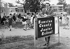 Picture shows Sawston County Junior School Headmaster Mr D. W