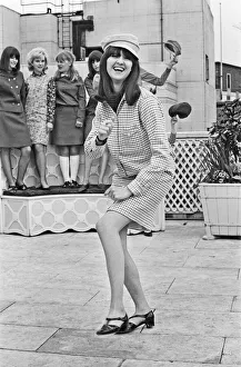 Picture shows the shows presenter Cathy McGowan during a Mod Fashions modelling shoot