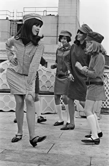 Picture shows the shows presenter Cathy McGowan during a Mod Fashions modelling shoot