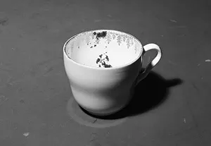 Shadow Prints: Picture shows, a Tea Cup. In 1961. Picture originally taken for a Daily