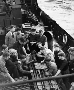 Convoy Prints: Picture taken on board one of the Royal Navy Escort Vessels during a West Coast of