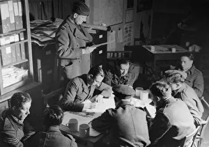 This picture was taken at an RAF Lancaster Bomber station during the attack of 23rd -24th