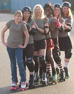 Pictured l to r are: Sadie Russell (Mascot), Michala Ford (Micki Moto)