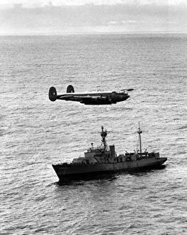 00045 Prints: Pictures of drop over weather ship India'from RAF Shackleton of 204 Squadron