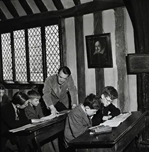 Lessons Prints: Pictures taken at the King Edward the 6th (VI) school at Stratford upon Avon school where