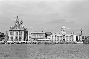 Waterfront Prints: The Pier Head, a riverside location in the city centre of Liverpool, England
