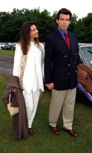 Pierce Brosnan and Keely Shaye Smith arrive at the Alfred Dunhill Queens Cup Polo