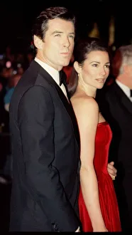 Pierce Brosnan star of the film arrives for the Royal Premiere of the latest James Bond